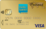 Image carte bancaire Visa Premier Hello bank!